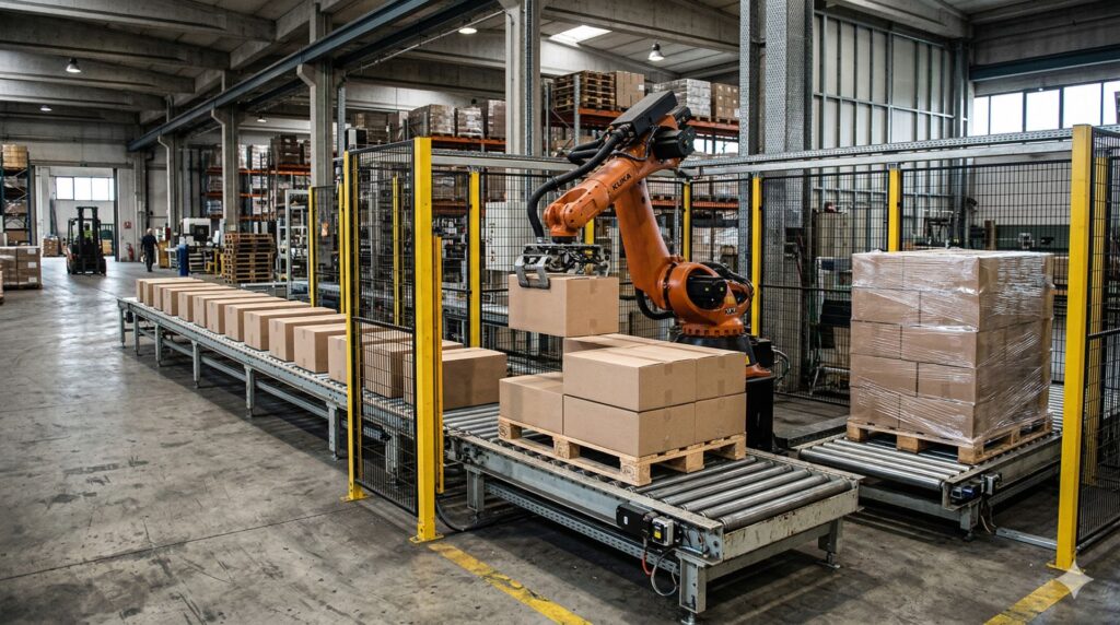 Sistema di Pallettizzazione automatica per fine linea