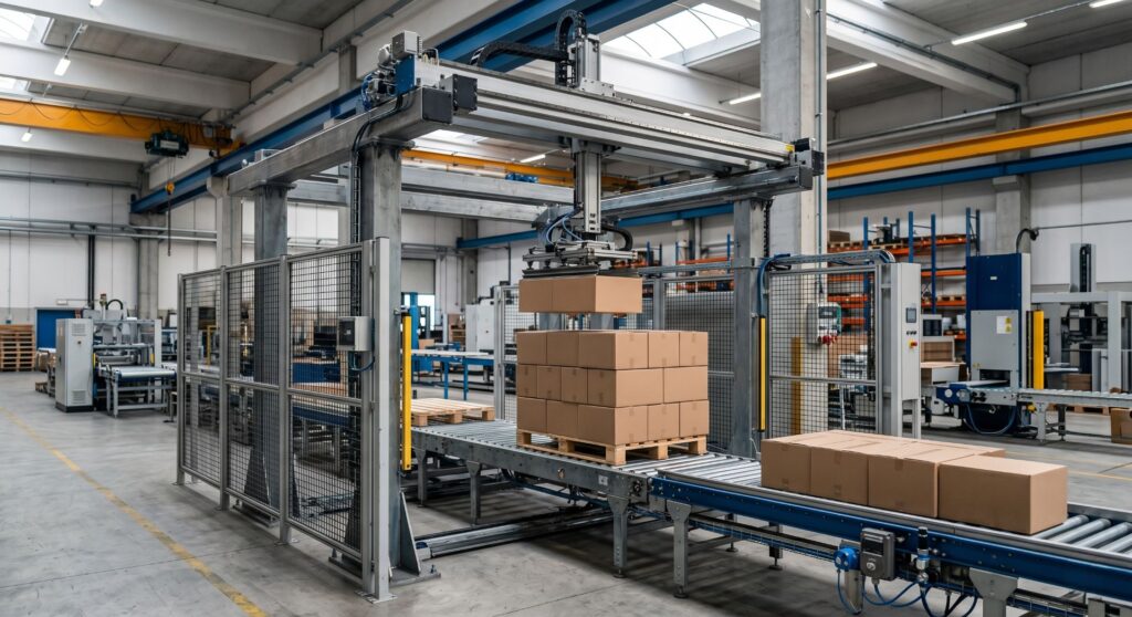 Pallettizzatore a portale: gestione multi-formato