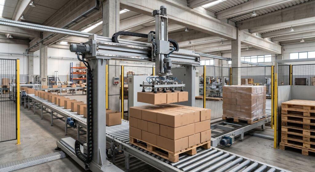 Pallettizzatore cartesiano usato: caso alimentare